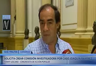 Lescano: Con el audio, el Congreso debería formar una comisión investigadora