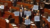 Parlamentarios reclaman con carteles debatir proyecto de ley sobre cooperativas - Noticias de andres-calderon