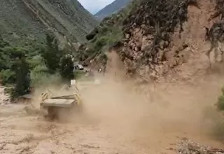 Derrumbe de cerro en Pataz destruyó el puente Chacas