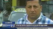 La Libertad: sujetos atentaron contra candidato a alcaldía de Gran Chimú - Noticias de larry-lezama