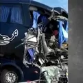 La Libertad: un fallecido y seis heridos tras choque entre bus y volquete