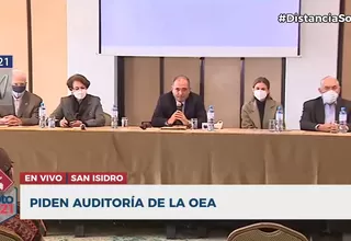 Líderes políticos solicitan auditoría de la OEA a votación de la segunda vuelta