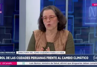 Liliana Miranda advierte impacto del cambio climático en Perú