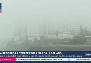 Lima registró su temperatura más baja del año