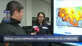 Lima: Senamhi explica por qué se presentó inusual lluvia - Noticias de lluvia-torrencial
