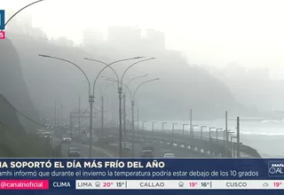 Lima tuvo la mañana más fría del año, según Senamhi