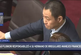 Limasa: Kenji Fujimori responsabiliza a su hermano por supuestos manejos irregulares