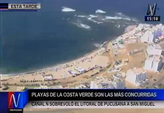 Limeños abarrotaron playas al sur de la capital durante el feriado largo