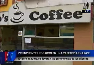 Lince: sujetos armados asaltaron a clientes de cafetería