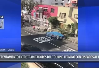 Lince: dos grupos de tramitadores se enfrentaron en exteriores del Touring