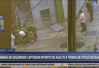 Lince: Frustran robo en tienda de útiles escolares en el jirón Risso