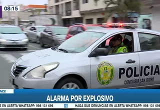 Lince: Sujetos dejaron bomba molotov en plena calle