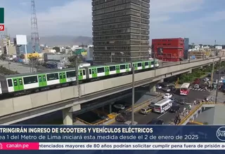 Línea 1: Restringirán ingreso de scooters y vehículos eléctricos