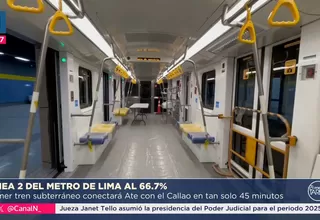 Línea 2 del Metro de Lima tiene avance de 66.7%