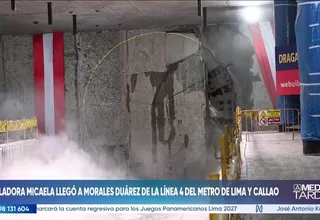 Línea 4: La tuneladora Micaela llegó a la estación Morales Duárez