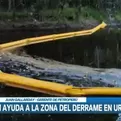 Llevan ayuda a la zona del derrame de petróleo en Urarinas