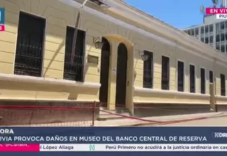 Lluvia provocó daños en museo del Banco Central de Reserva de Piura