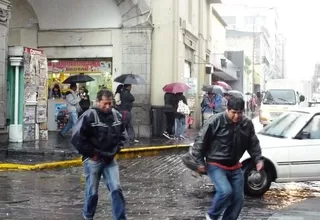 Lluvias intensas en la sierra continuarán hasta el viernes 6