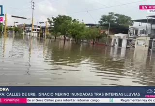 Lluvias nocturnas provocan inundaciones en varias cuadras de Ignacio Merino en Piura