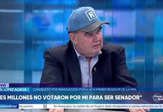 López Aliaga asegura que se quedará como regidor si no gana la alcaldía