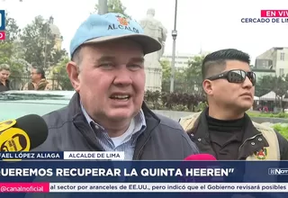Rafael López Aliaga impulsa Quinta Heeren y responde a comentario de Trump