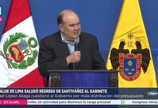 López Aliaga saluda designación de Santiváñez en Justicia