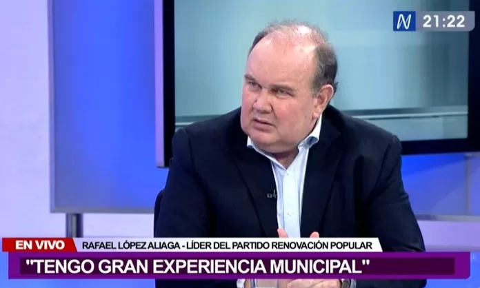 Rafael López Aliaga: "Tenemos que vacar a Pedro Castillo y a Dina ...