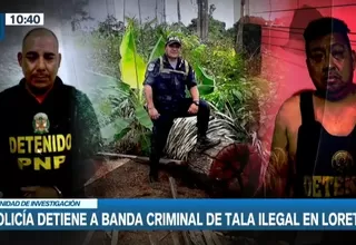 Loreto: Policías integraban banda de tala ilegal de madera