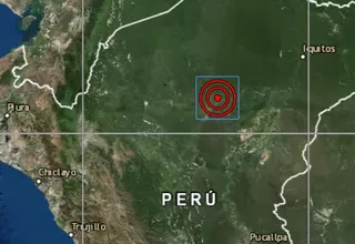 Loreto: sismo de magnitud 5.0 se registró al noreste de Lagunas