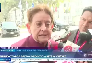 Lourdes Alcorta cuestiona salvoconducto a Betssy Chávez y rechaza presunto "chantaje" de México