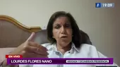 Lourdes Flores Nano sobre denuncia contra Castillo: "El riesgo de la soberanía está vigente" - Noticias de lourdes-huanca