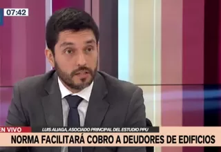 Luis Aliaga: Propietarios morosos podrán ser inscritos en Infocorp