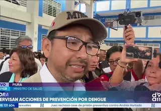 Luis Dyer informa que el Perú registra 72 mil casos de dengue y 68 mil pacientes dados de alta