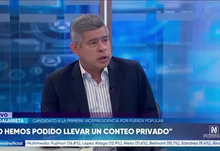 Luis Galarreta: Corvetto no está a la altura de manejar un proceso electoral