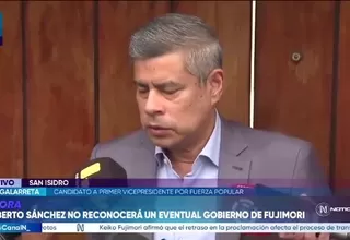 Luis Galarreta critica a Roberto Sánchez por desconocer resultados electorales