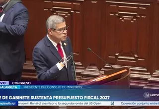 Luis Galarreta defiende presupuesto 2027 como “presupuesto de inflexión” para cerrar brechas sociales