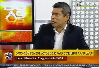 Luis Galarreta: PPC propone que el Congreso elija al jefe de la DINI