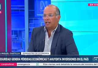 Luis Miguel Castilla: "Criminalidad equivale a más impuestos