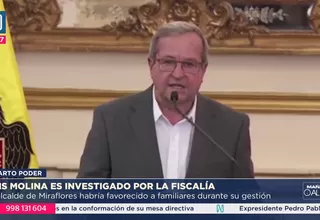 Luis Molina: Fiscalía lo investiga por presunto lavado de activos