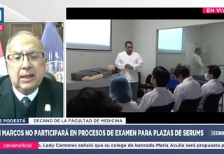 Luis Podesta sobre examen Serums: No reúne las condiciones