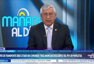 Luis Quispe Candia cuestiona reducción de 90% en multas de tránsito: “Es un premio a los infractores”