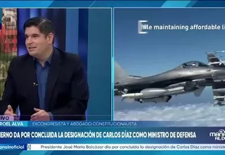 Luis Roel advierte que freno a compra de F-16 afecta credibilidad del Perú