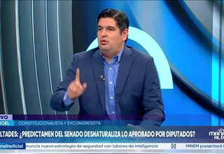 Luis Roel advierte riesgos de incorporar nuevas medidas al pedido de facultades legislativas