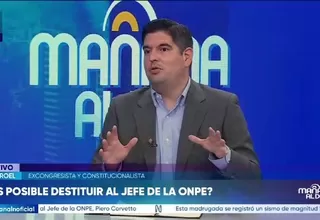 Luis Roel: Destitución de jefe de ONPE no sería inmediata