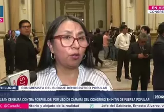 Luque: Censura a Rospigliosi es por inacción ante uso de bien público