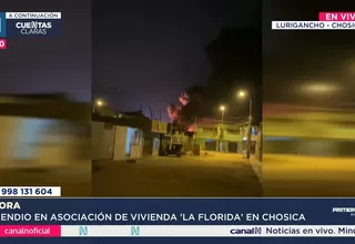 Lurigancho-Chosica: Incendio en asociación de vivienda La Florida