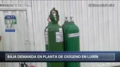 Lurín: Empresa indicó que demanda de oxígeno medicinal disminuyó en 60 % - Noticias de oxigeno