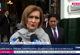 Luz Pacheco: TC aclarará alcance de investigaciones a Boluarte