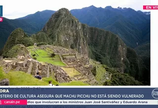 Machu Picchu no está en peligro, afirma el Ministerio de Cultura