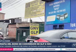 Mafia se aprovechaba del bono de conversión al GNV